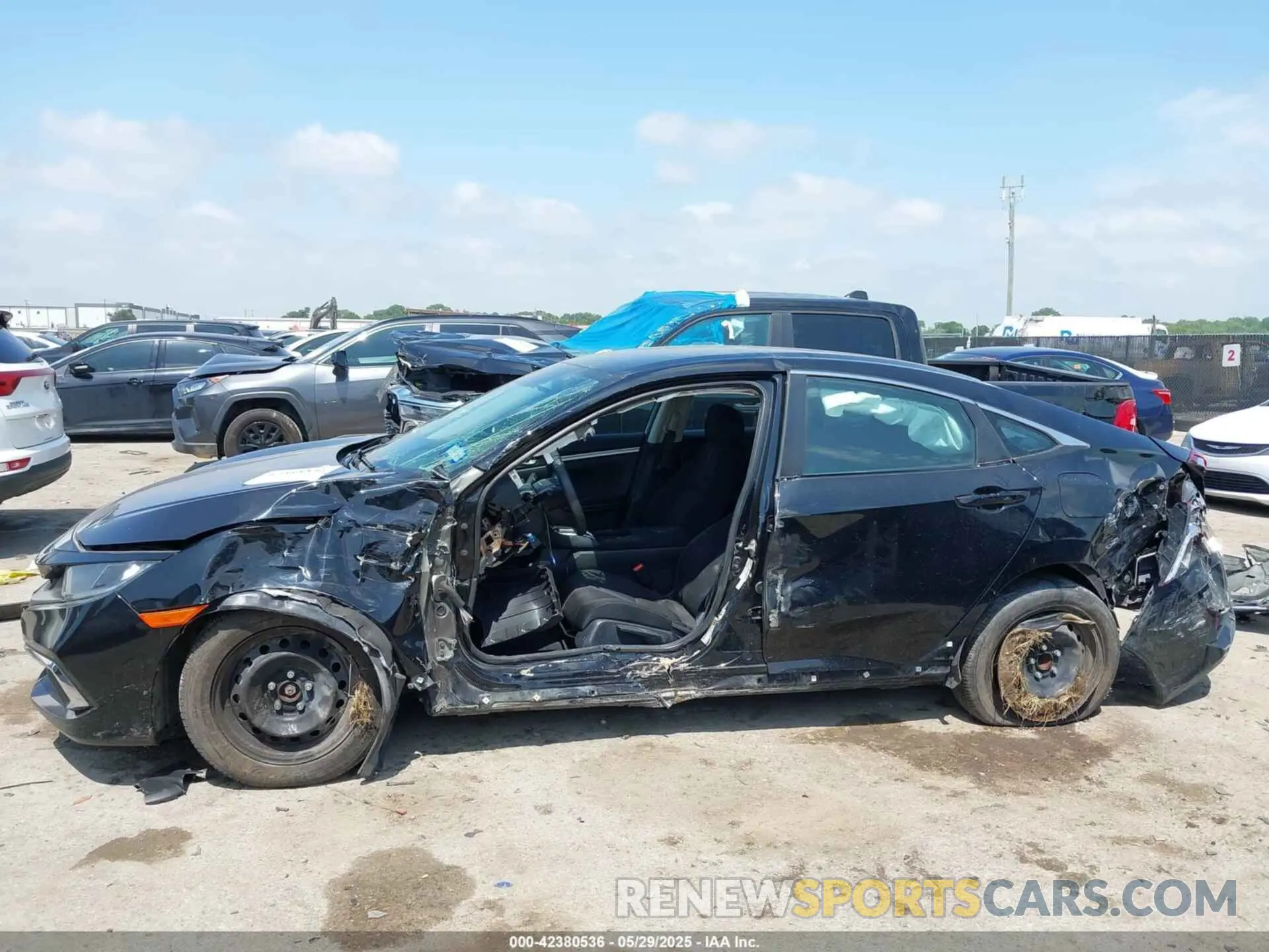 15 fotografías del automóvil dañado 19XFC2F65KE000658 HONDA CIVIC 2019