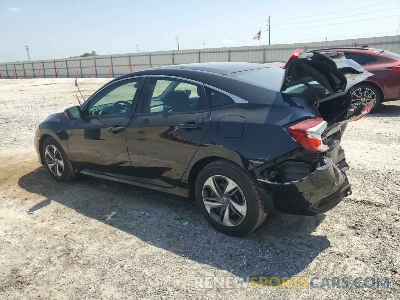 2 fotografías del automóvil dañado 19XFC2F65KE021137 HONDA CIVIC 2019