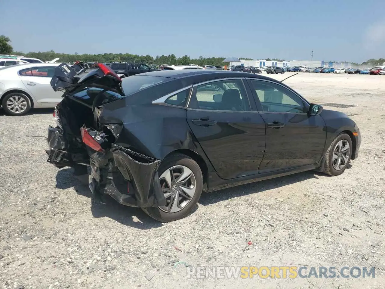 3 fotografías del automóvil dañado 19XFC2F65KE021137 HONDA CIVIC 2019