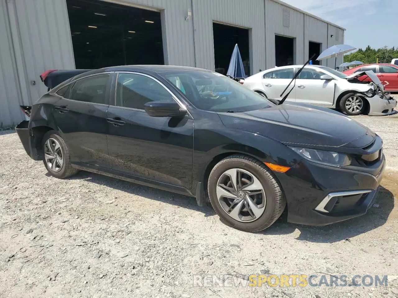 4 fotografías del automóvil dañado 19XFC2F65KE021137 HONDA CIVIC 2019