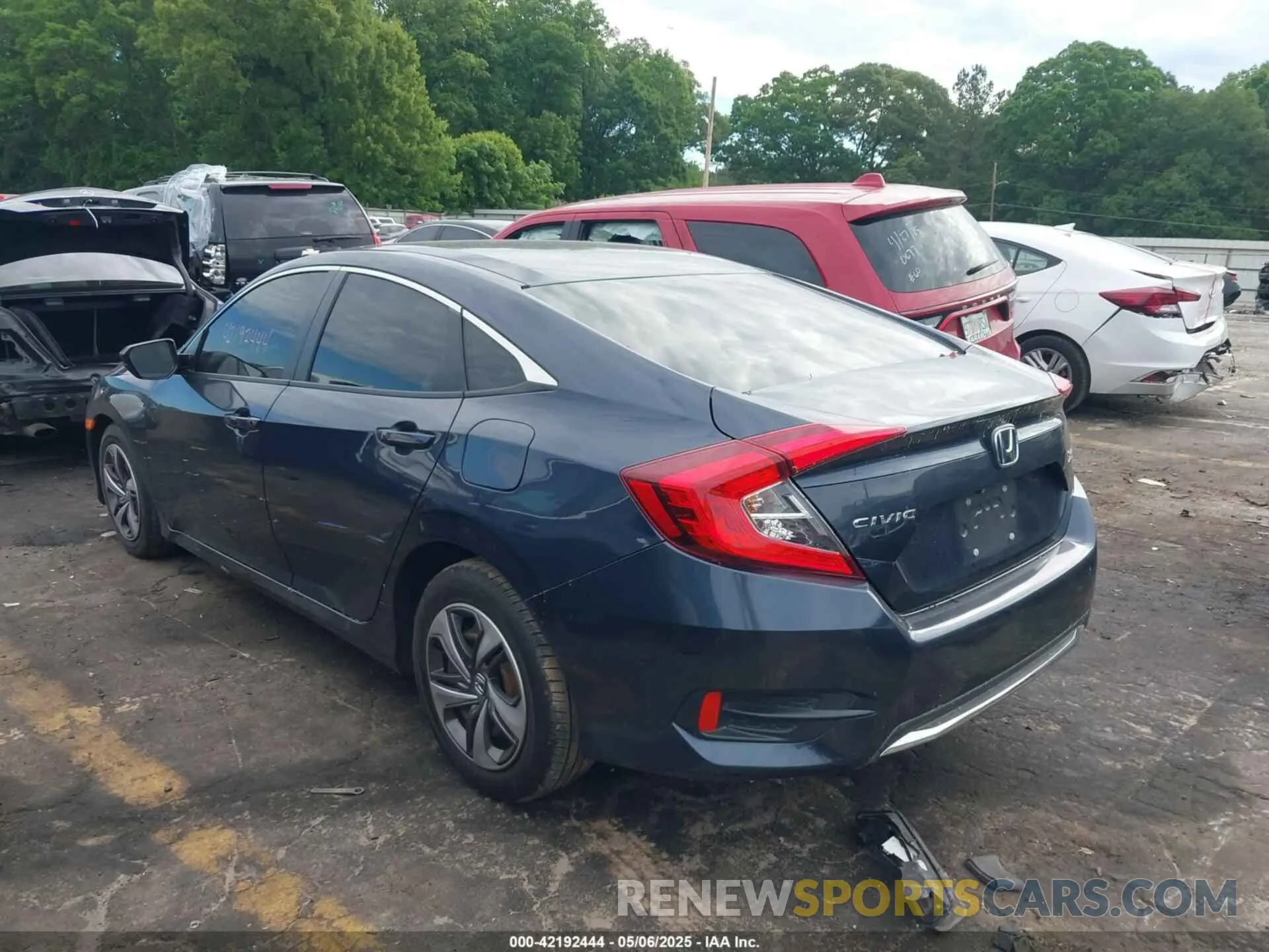 3 fotografías del automóvil dañado 19XFC2F65KE029884 HONDA CIVIC 2019