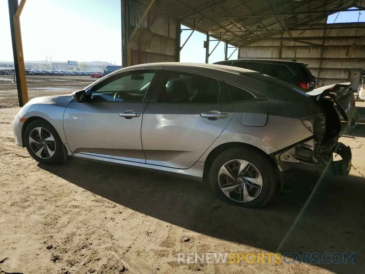 2 fotografías del automóvil dañado 19XFC2F65KE042215 HONDA CIVIC 2019