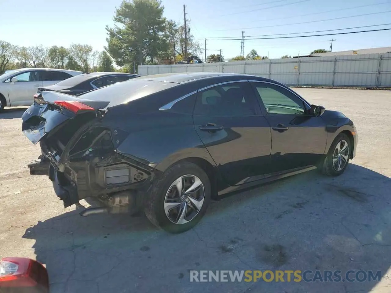 3 fotografías del automóvil dañado 19XFC2F66KE010891 HONDA CIVIC 2019