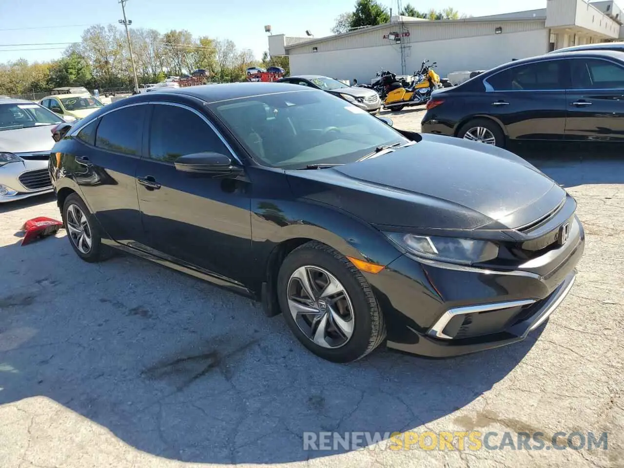 4 fotografías del automóvil dañado 19XFC2F66KE010891 HONDA CIVIC 2019