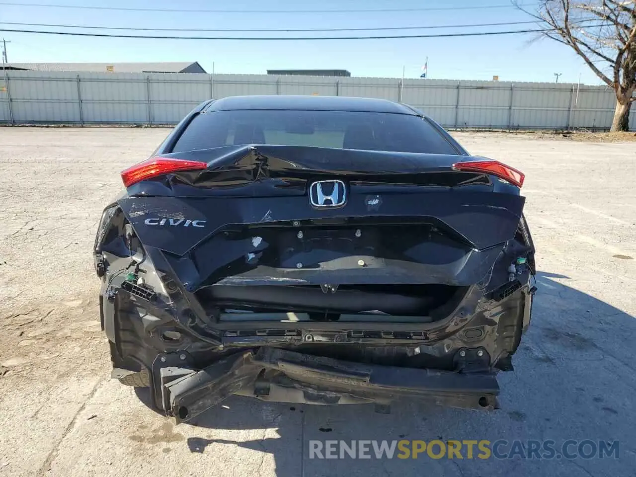 6 fotografías del automóvil dañado 19XFC2F66KE010891 HONDA CIVIC 2019