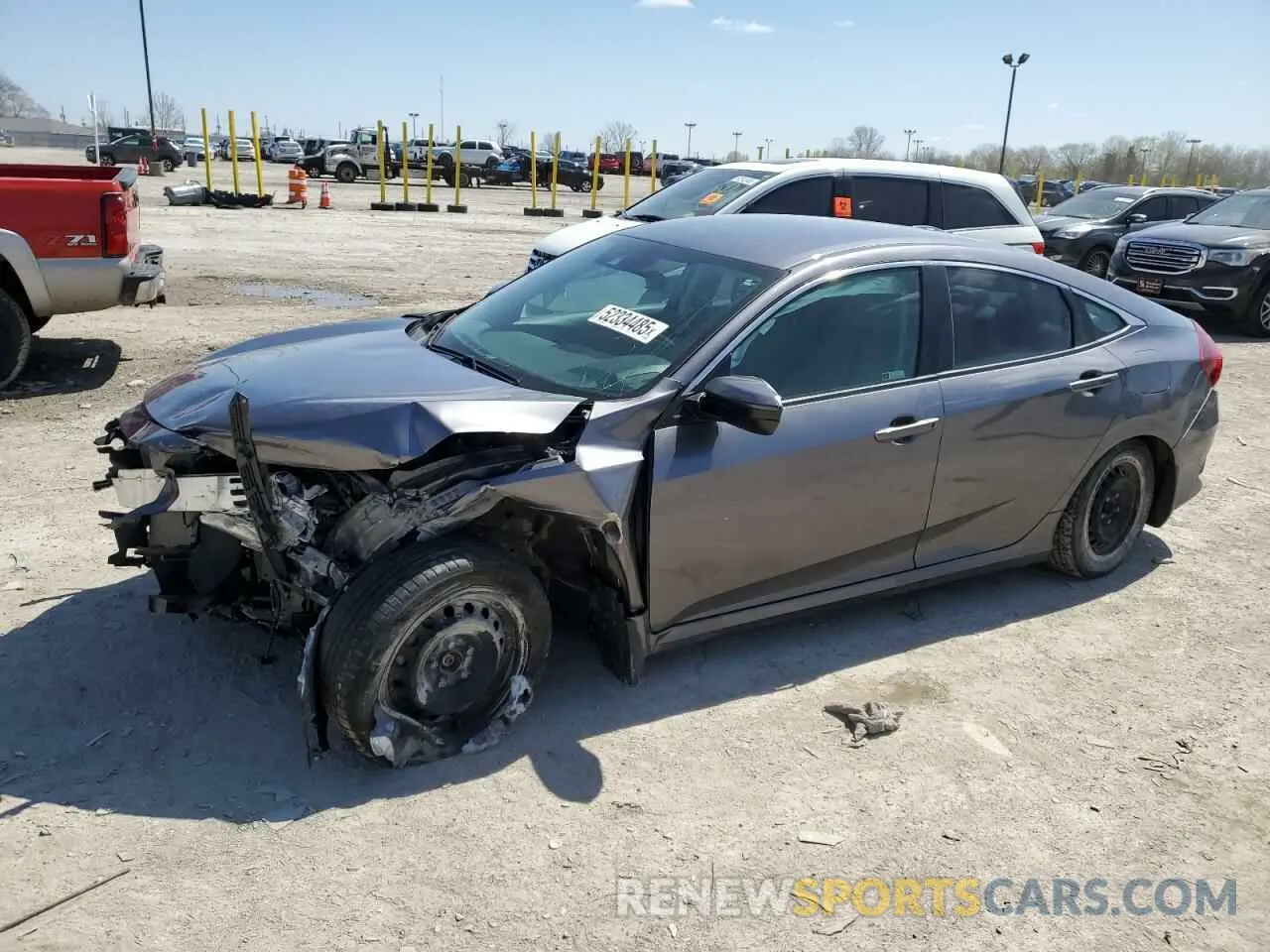 1 fotografías del automóvil dañado 19XFC2F66KE012771 HONDA CIVIC 2019