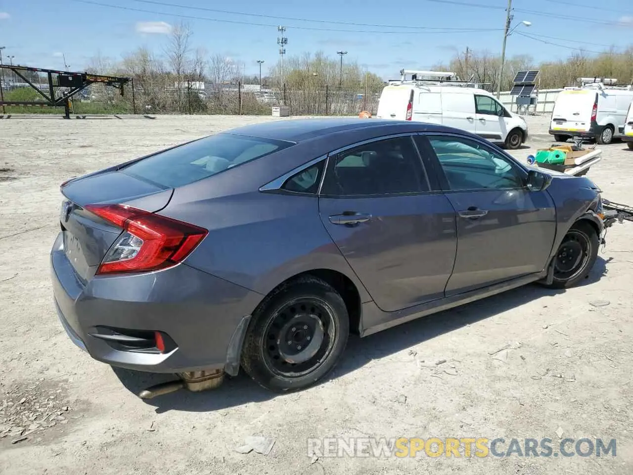 3 fotografías del automóvil dañado 19XFC2F66KE012771 HONDA CIVIC 2019