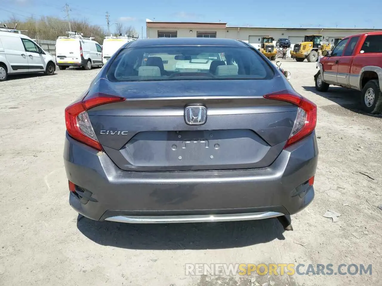 6 fotografías del automóvil dañado 19XFC2F66KE012771 HONDA CIVIC 2019