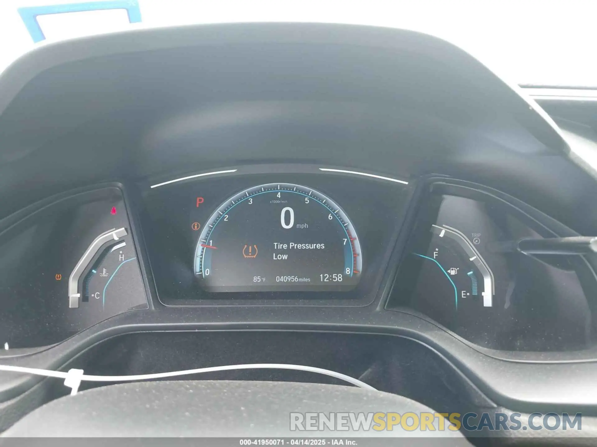 7 fotografías del automóvil dañado 19XFC2F66KE020594 HONDA CIVIC 2019