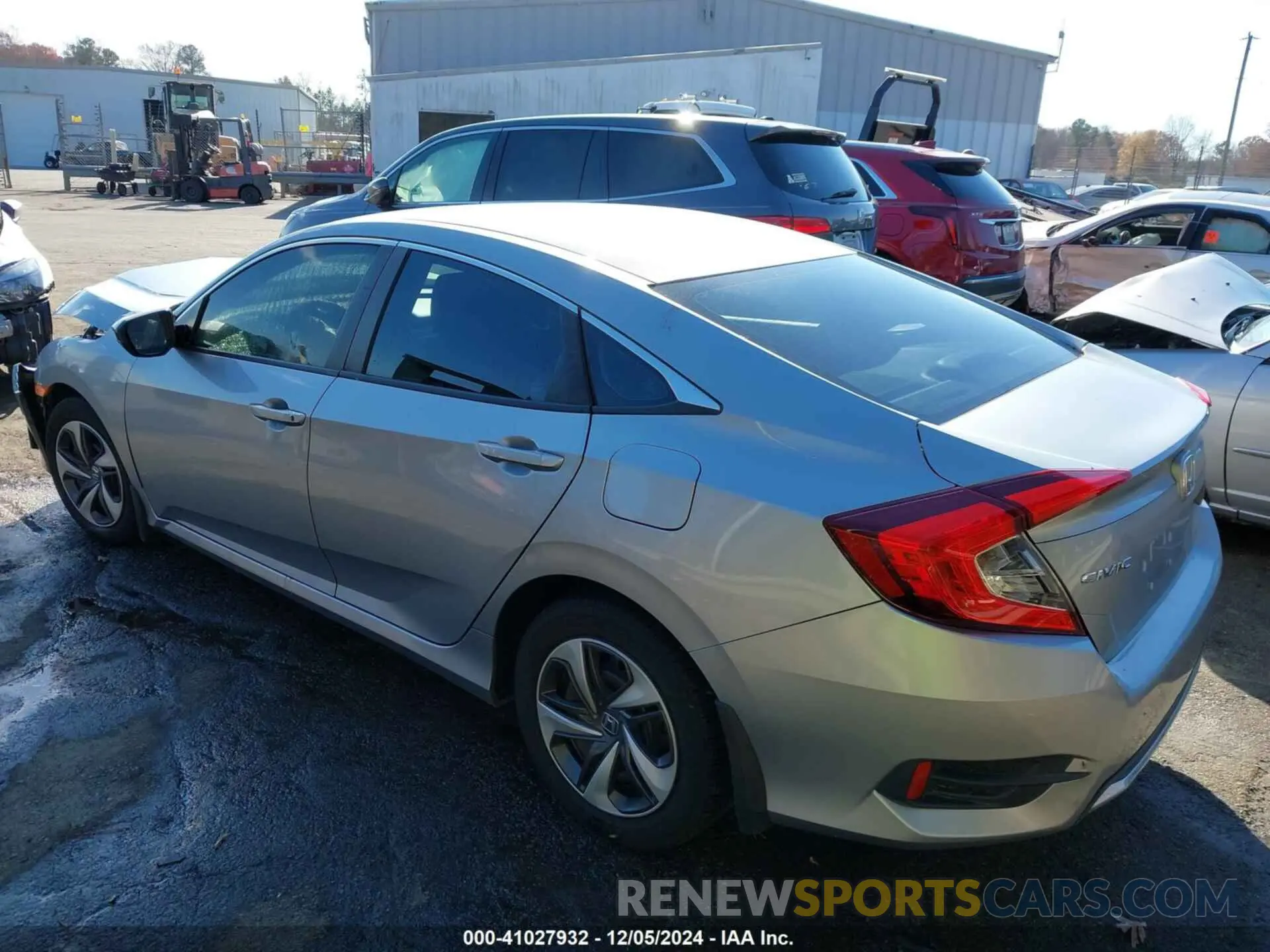 3 fotografías del automóvil dañado 19XFC2F66KE022992 HONDA CIVIC 2019