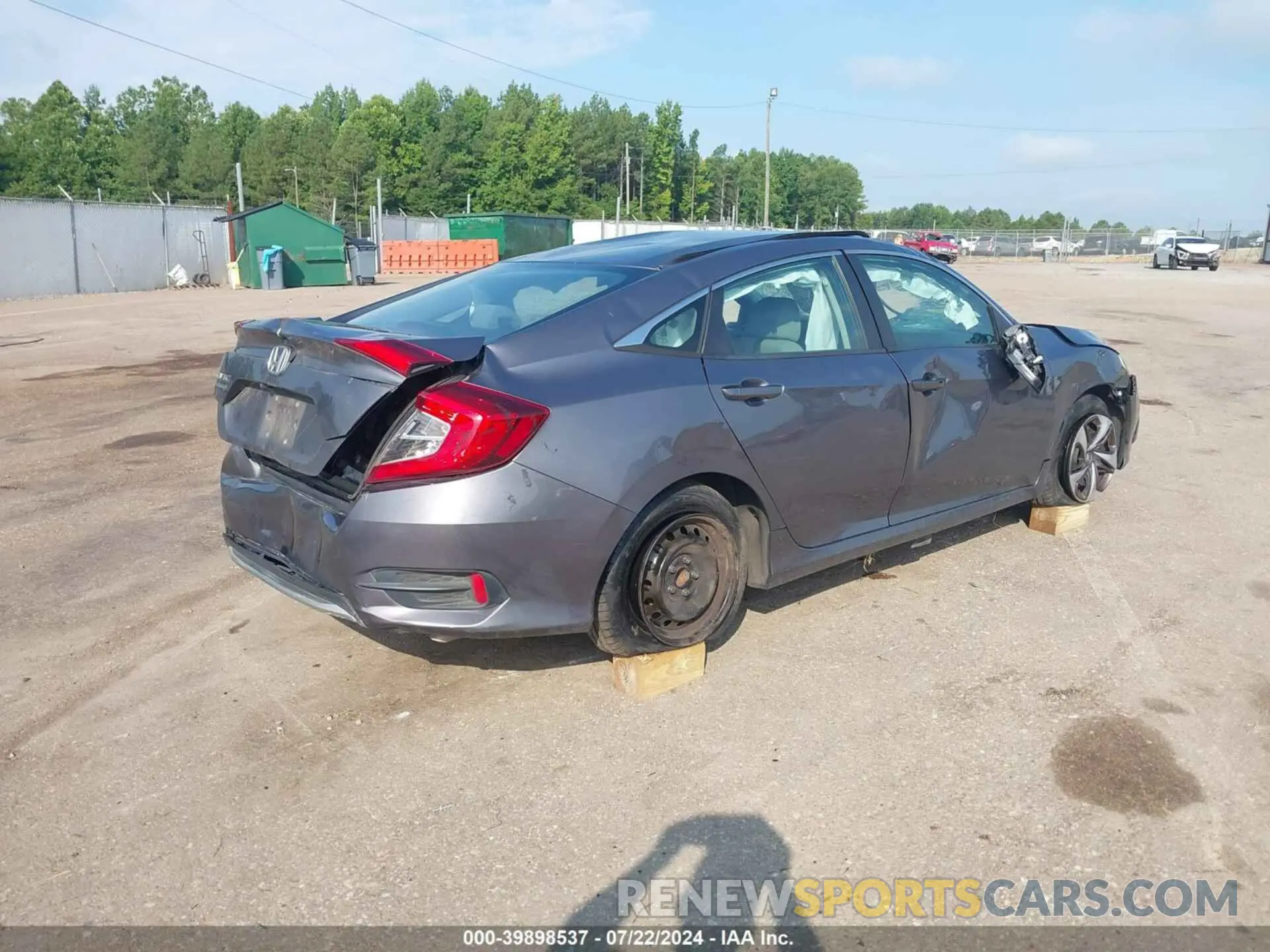4 fotografías del automóvil dañado 19XFC2F66KE028596 HONDA CIVIC 2019