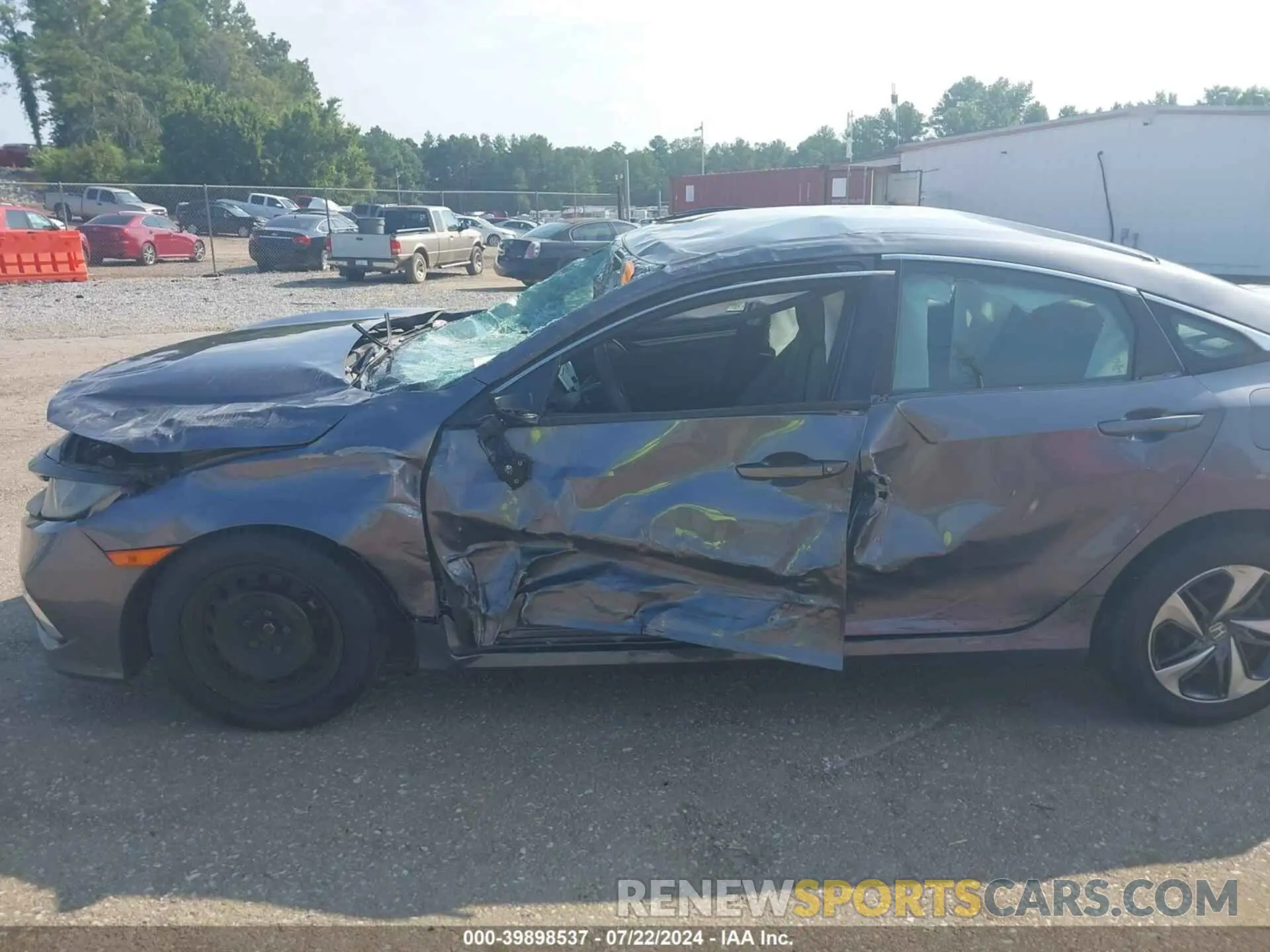 6 fotografías del automóvil dañado 19XFC2F66KE028596 HONDA CIVIC 2019