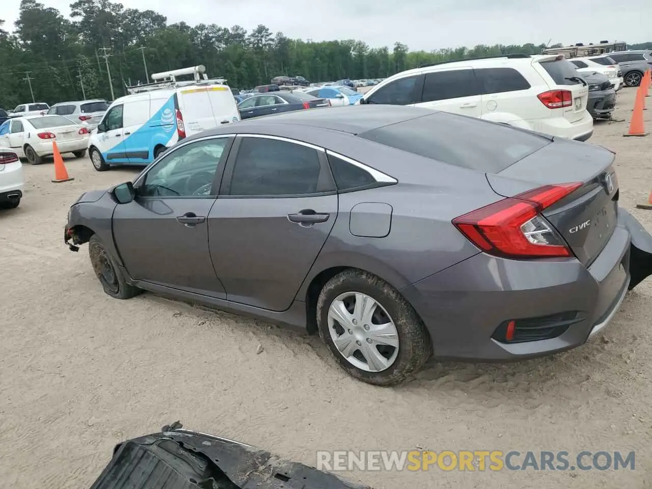 2 fotografías del automóvil dañado 19XFC2F66KE031062 HONDA CIVIC 2019