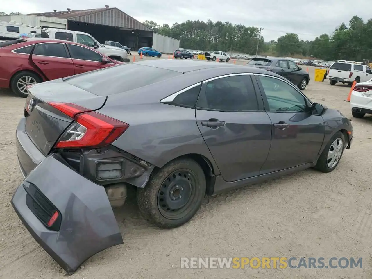 3 fotografías del automóvil dañado 19XFC2F66KE031062 HONDA CIVIC 2019