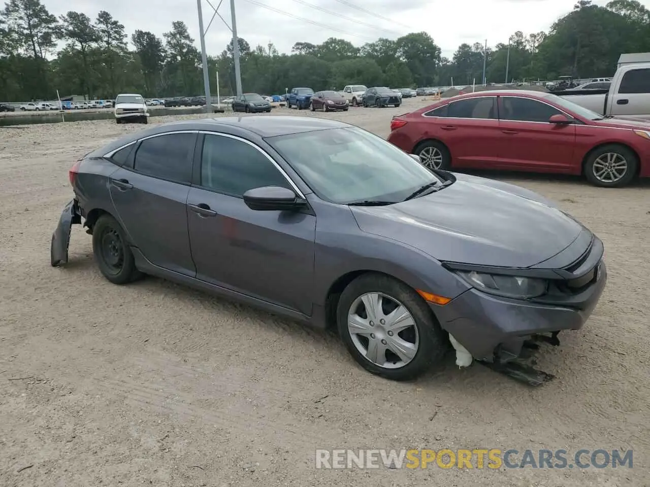 4 fotografías del automóvil dañado 19XFC2F66KE031062 HONDA CIVIC 2019