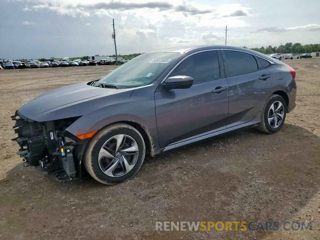 1 fotografías del automóvil dañado 19XFC2F66KE041431 HONDA CIVIC 2019