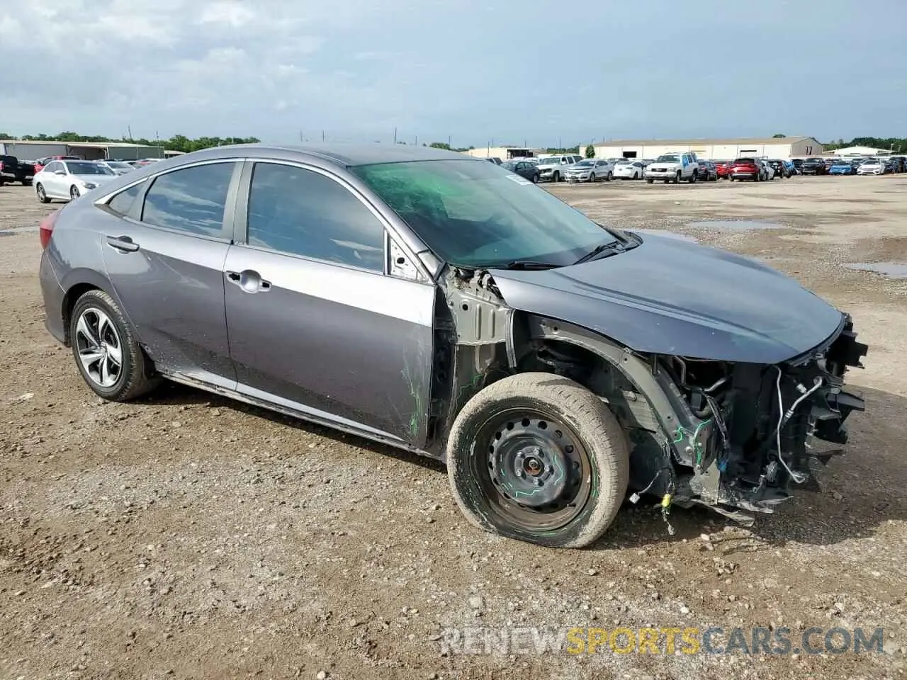 4 fotografías del automóvil dañado 19XFC2F66KE041431 HONDA CIVIC 2019