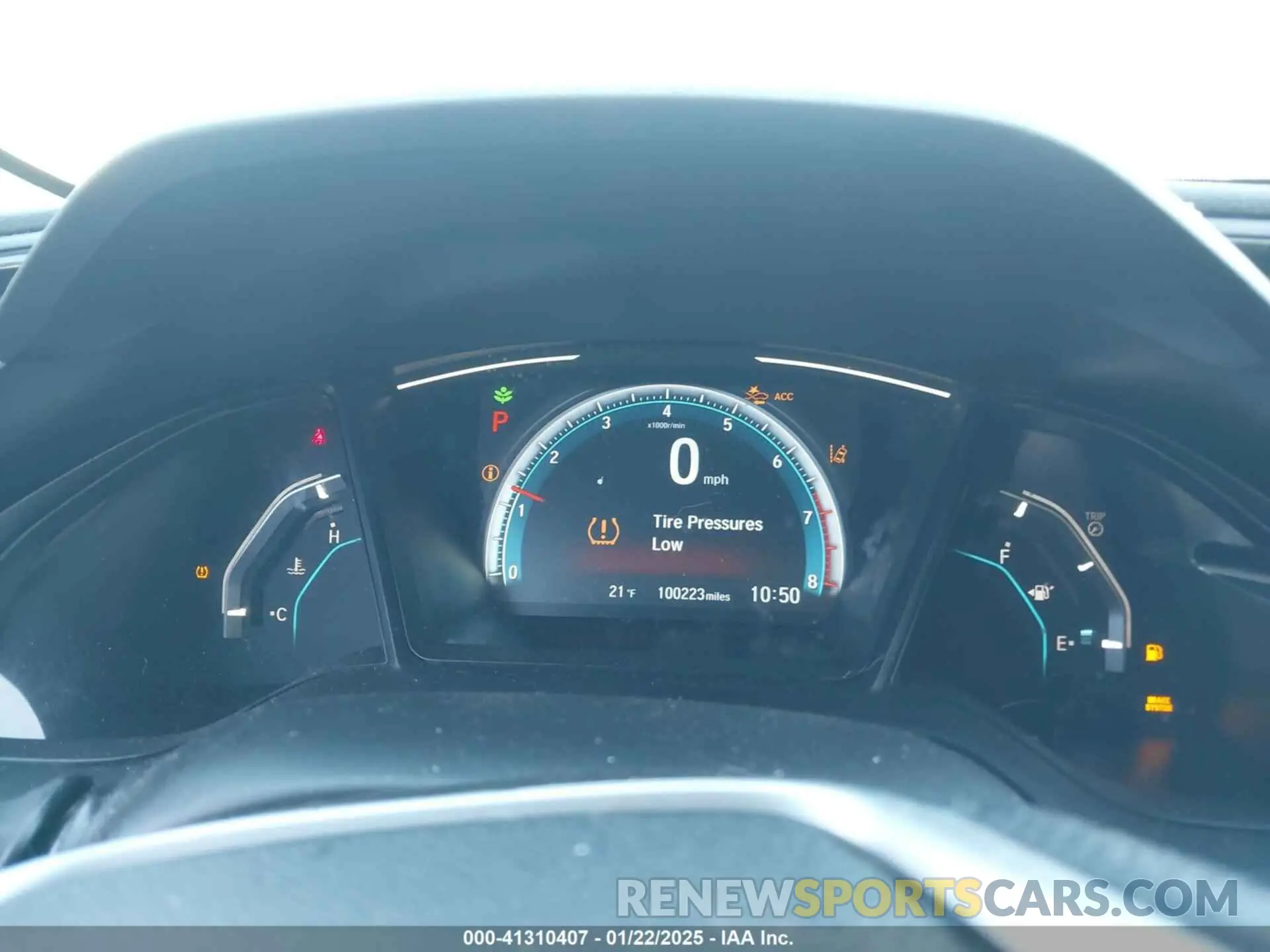 7 fotografías del automóvil dañado 19XFC2F66KE047035 HONDA CIVIC 2019