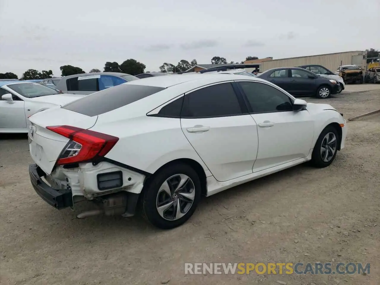 3 fotografías del automóvil dañado 19XFC2F66KE205213 HONDA CIVIC 2019