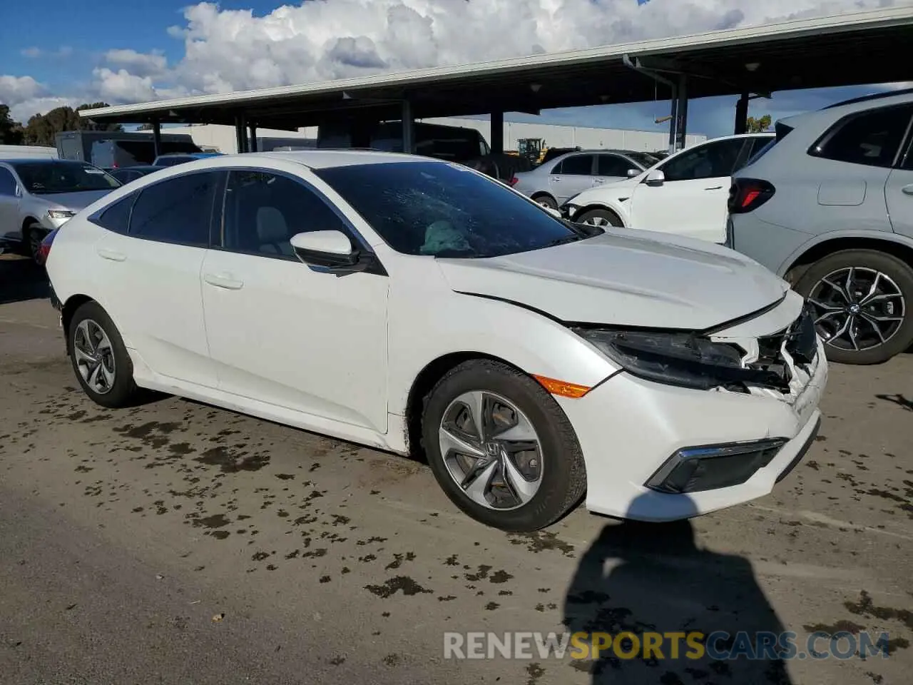 4 fotografías del automóvil dañado 19XFC2F66KE205213 HONDA CIVIC 2019