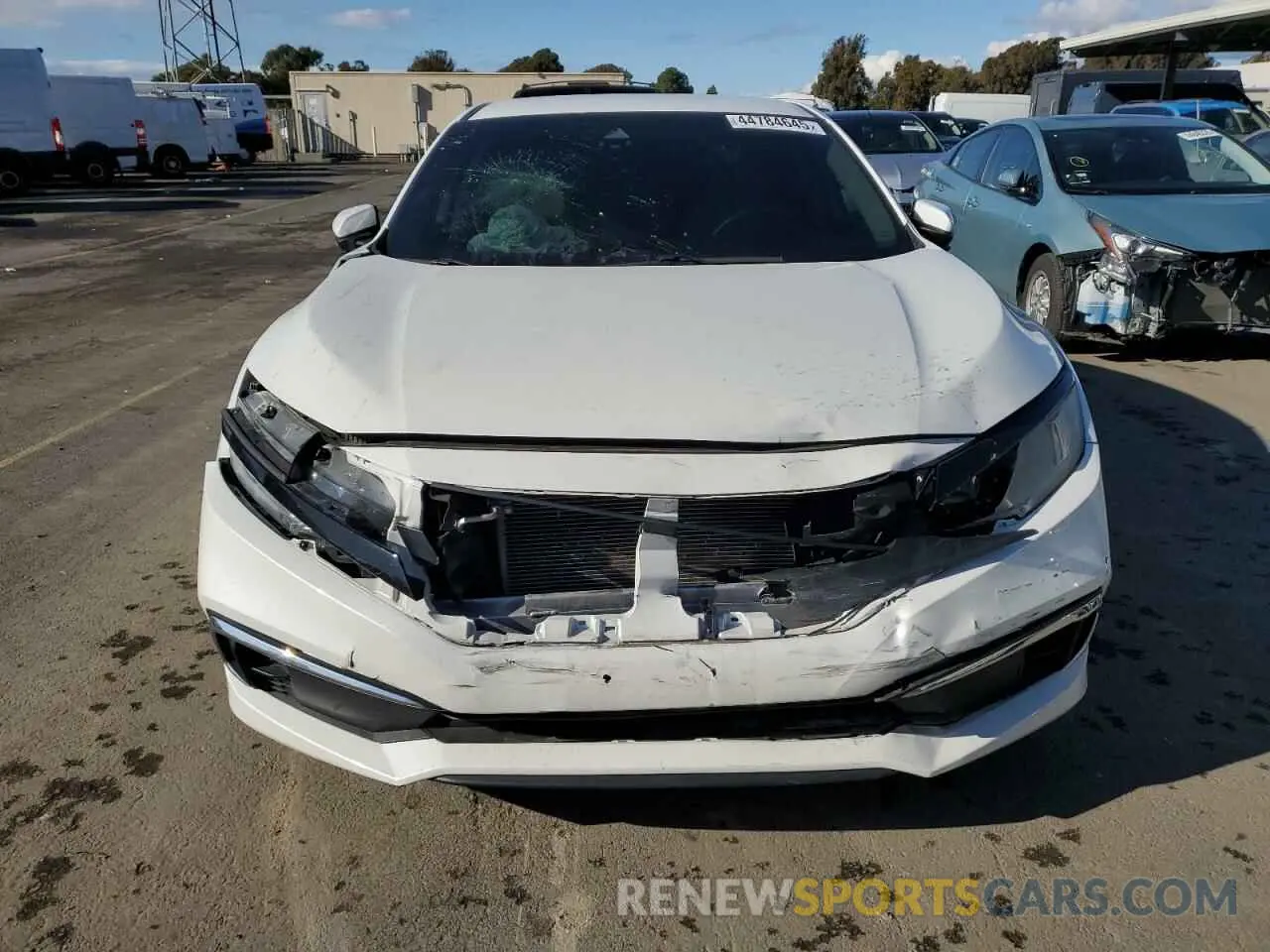 5 fotografías del automóvil dañado 19XFC2F66KE205213 HONDA CIVIC 2019