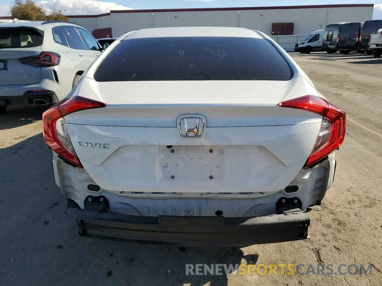 6 fotografías del automóvil dañado 19XFC2F66KE205213 HONDA CIVIC 2019