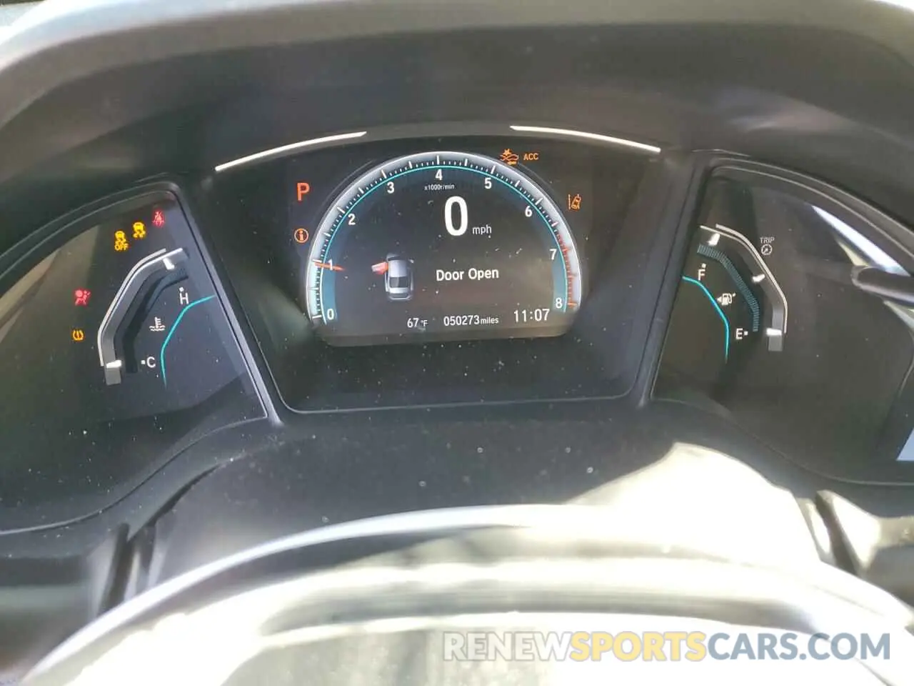 9 fotografías del automóvil dañado 19XFC2F66KE205213 HONDA CIVIC 2019