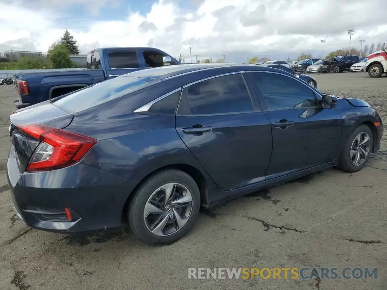 3 fotografías del automóvil dañado 19XFC2F66KE207835 HONDA CIVIC 2019