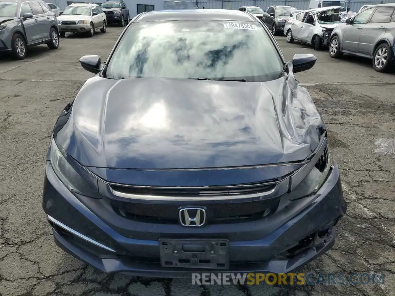 5 fotografías del automóvil dañado 19XFC2F66KE207835 HONDA CIVIC 2019