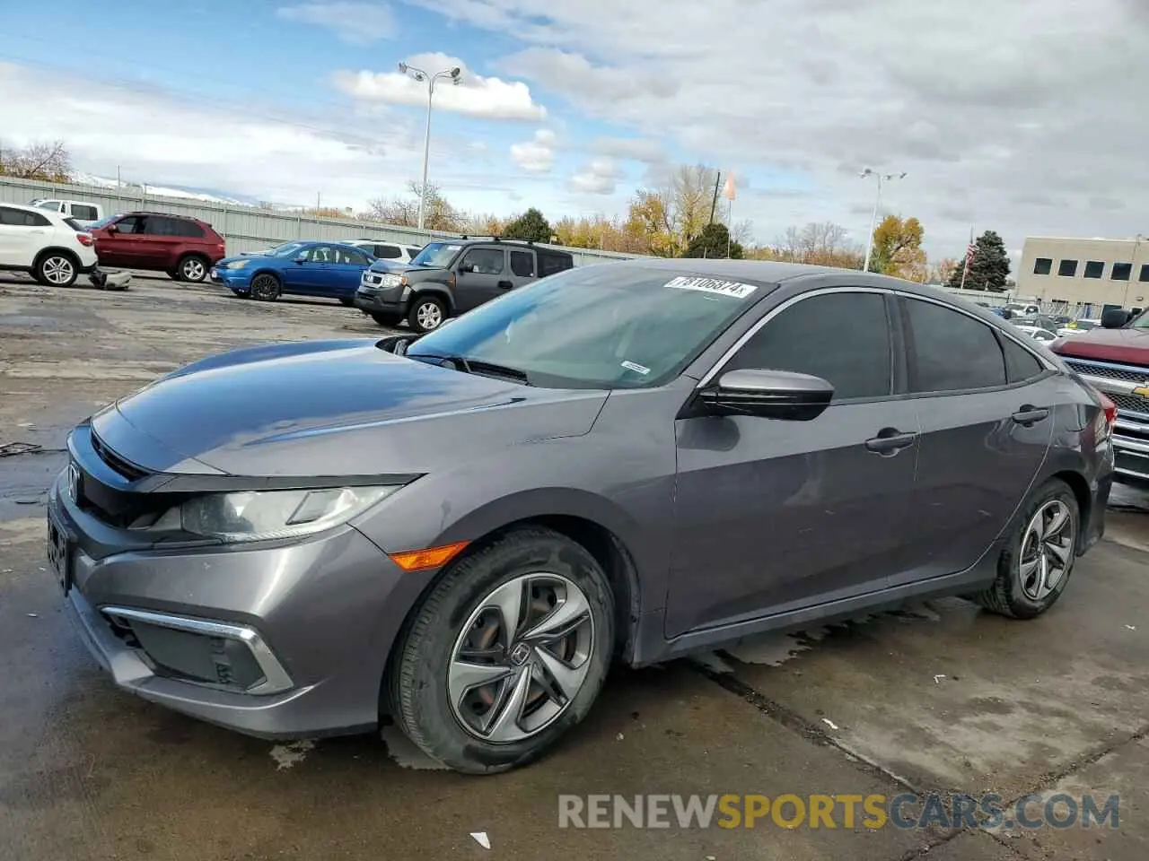 1 fotografías del automóvil dañado 19XFC2F67KE011709 HONDA CIVIC 2019