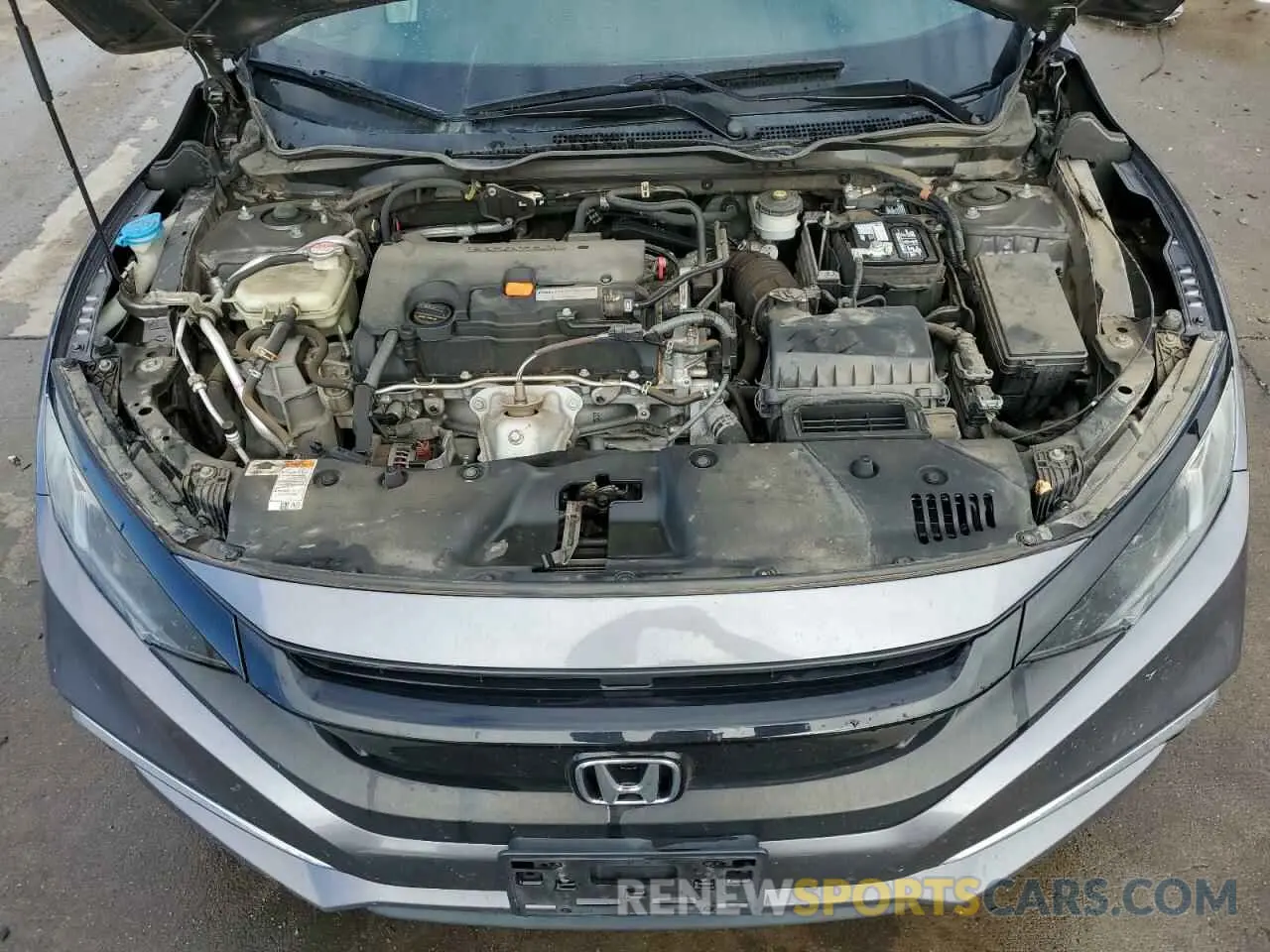 11 fotografías del automóvil dañado 19XFC2F67KE011709 HONDA CIVIC 2019