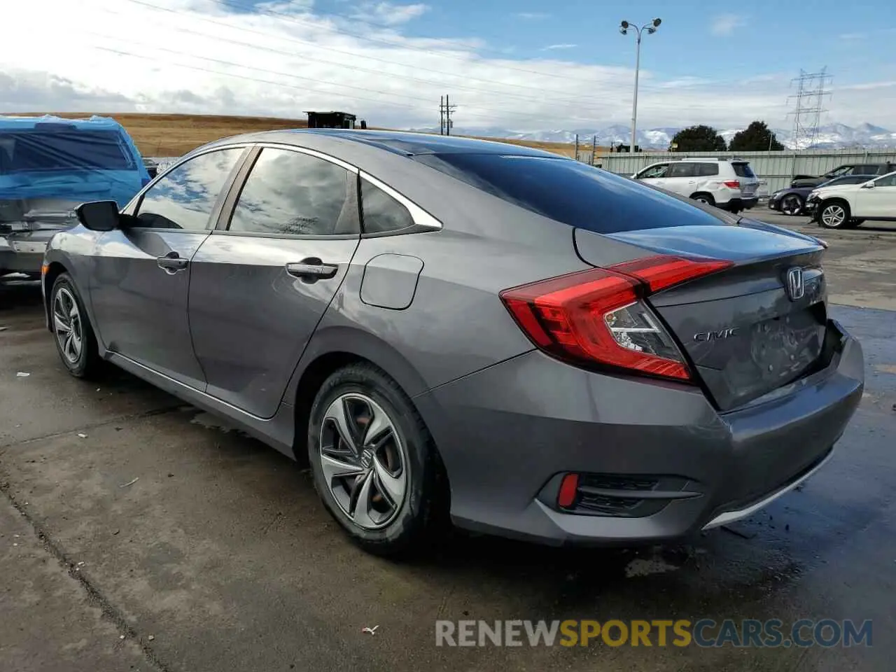 2 fotografías del automóvil dañado 19XFC2F67KE011709 HONDA CIVIC 2019