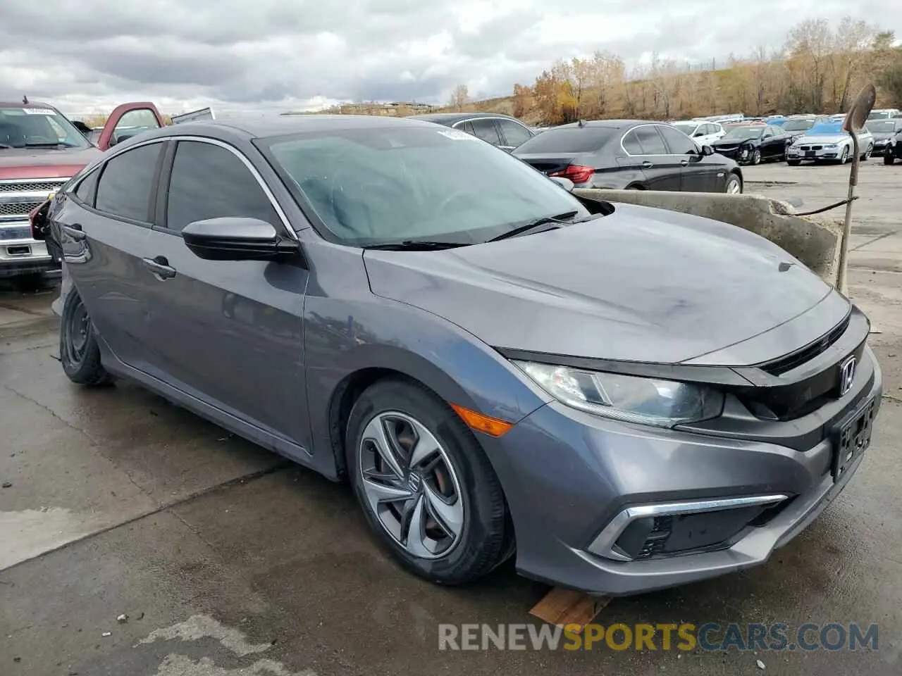 4 fotografías del automóvil dañado 19XFC2F67KE011709 HONDA CIVIC 2019
