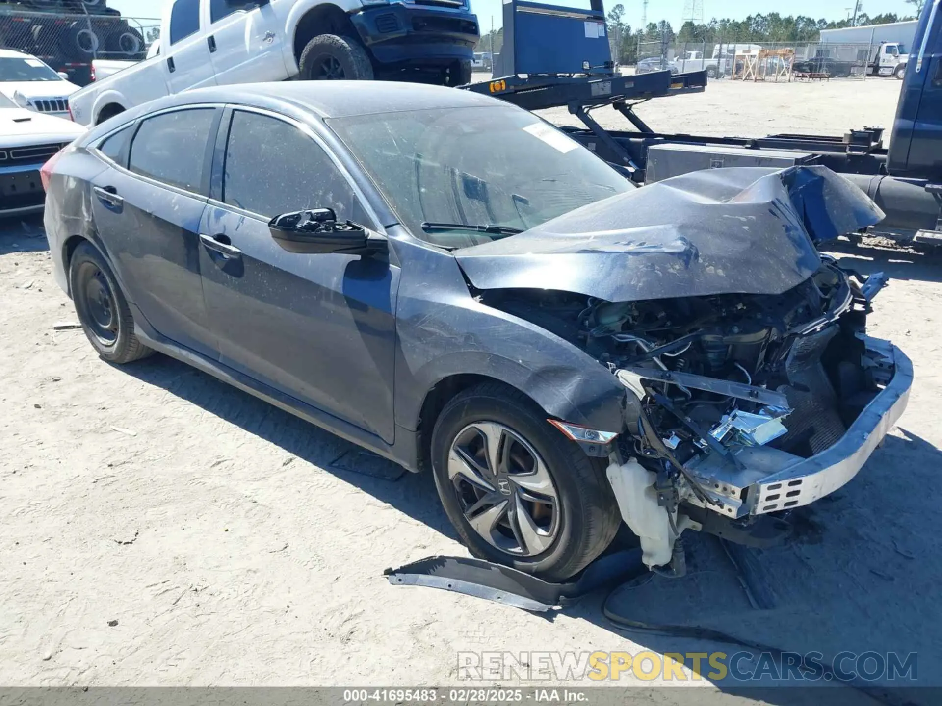 1 fotografías del automóvil dañado 19XFC2F67KE040661 HONDA CIVIC 2019
