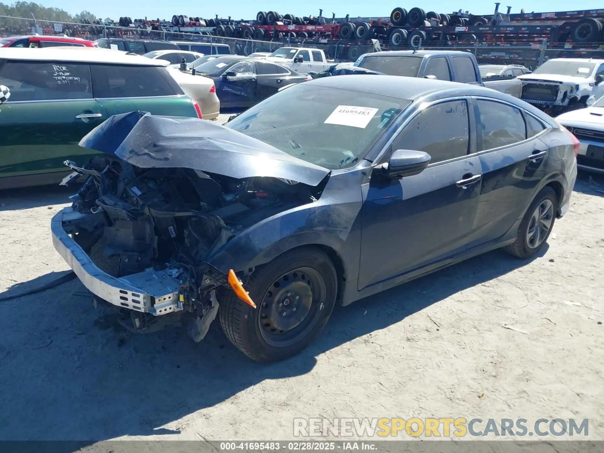 2 fotografías del automóvil dañado 19XFC2F67KE040661 HONDA CIVIC 2019
