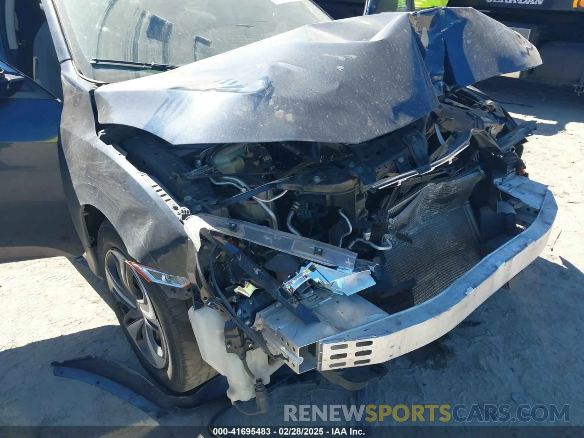 6 fotografías del automóvil dañado 19XFC2F67KE040661 HONDA CIVIC 2019