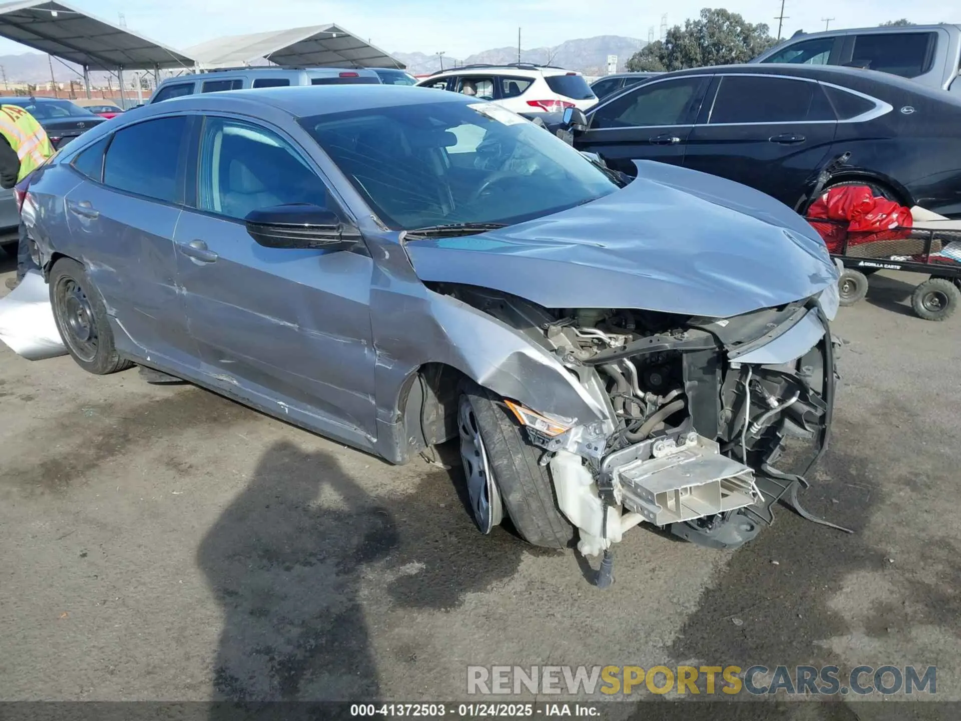 1 fotografías del automóvil dañado 19XFC2F67KE203650 HONDA CIVIC 2019
