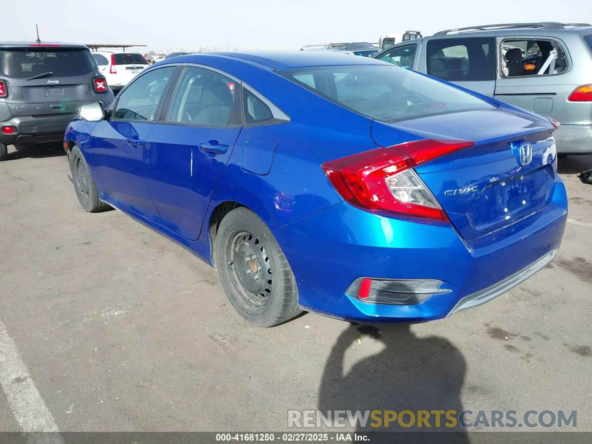 3 fotografías del automóvil dañado 19XFC2F67KE208265 HONDA CIVIC 2019