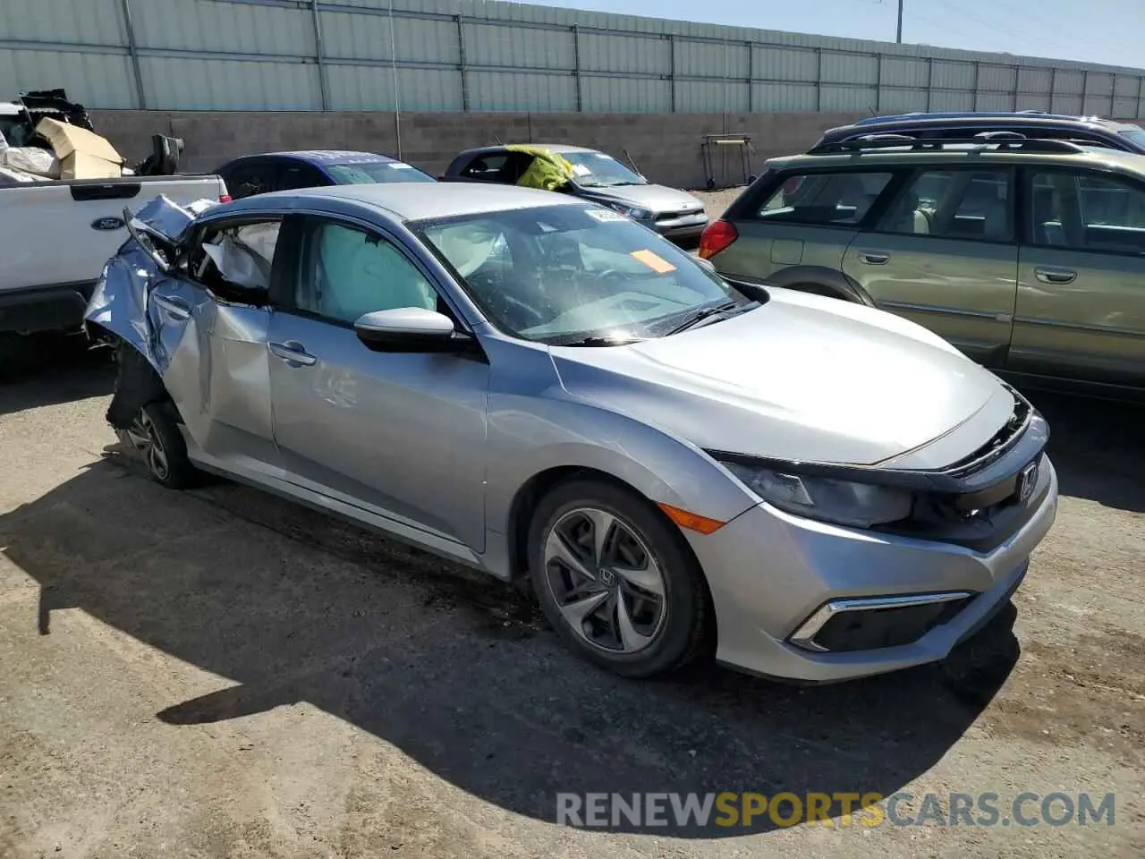 4 fotografías del automóvil dañado 19XFC2F68KE007670 HONDA CIVIC 2019