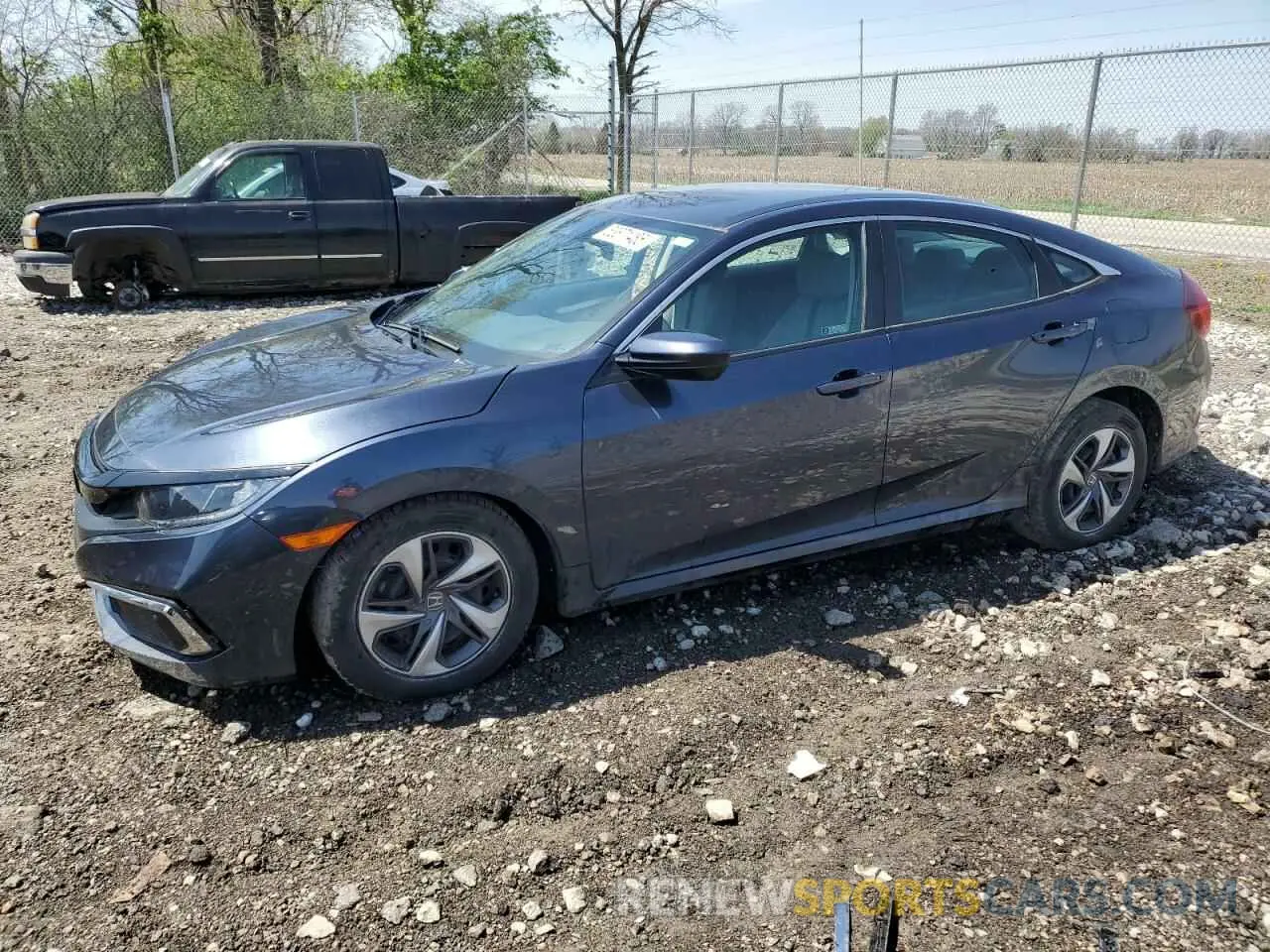 1 fotografías del automóvil dañado 19XFC2F68KE024291 HONDA CIVIC 2019