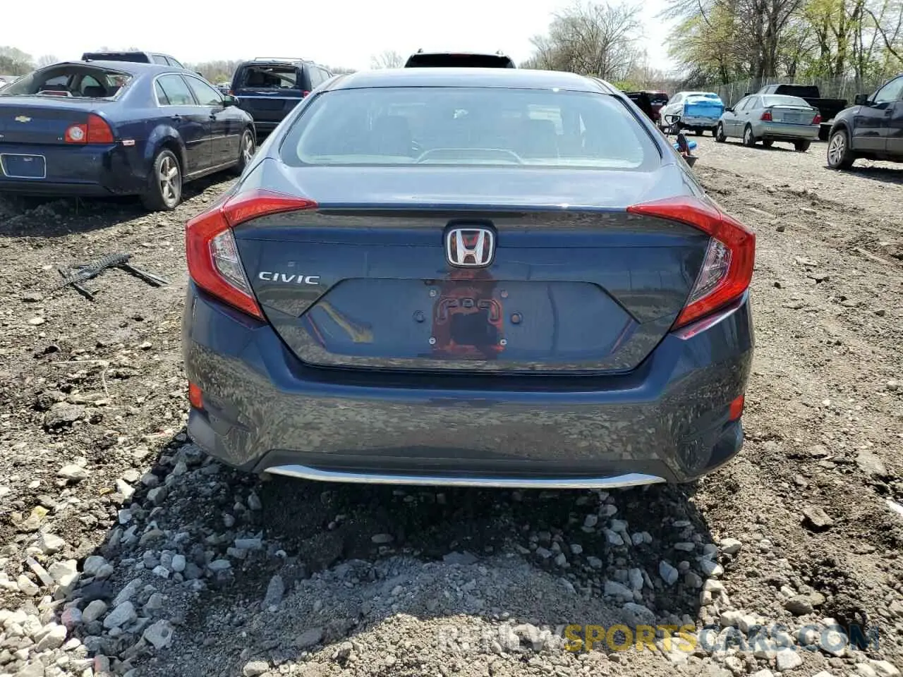 6 fotografías del automóvil dañado 19XFC2F68KE024291 HONDA CIVIC 2019