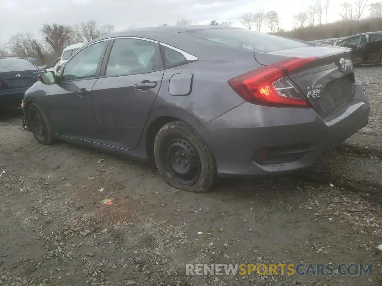 2 fotografías del automóvil dañado 19XFC2F68KE027773 HONDA CIVIC 2019