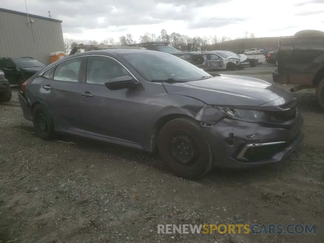 4 fotografías del automóvil dañado 19XFC2F68KE027773 HONDA CIVIC 2019