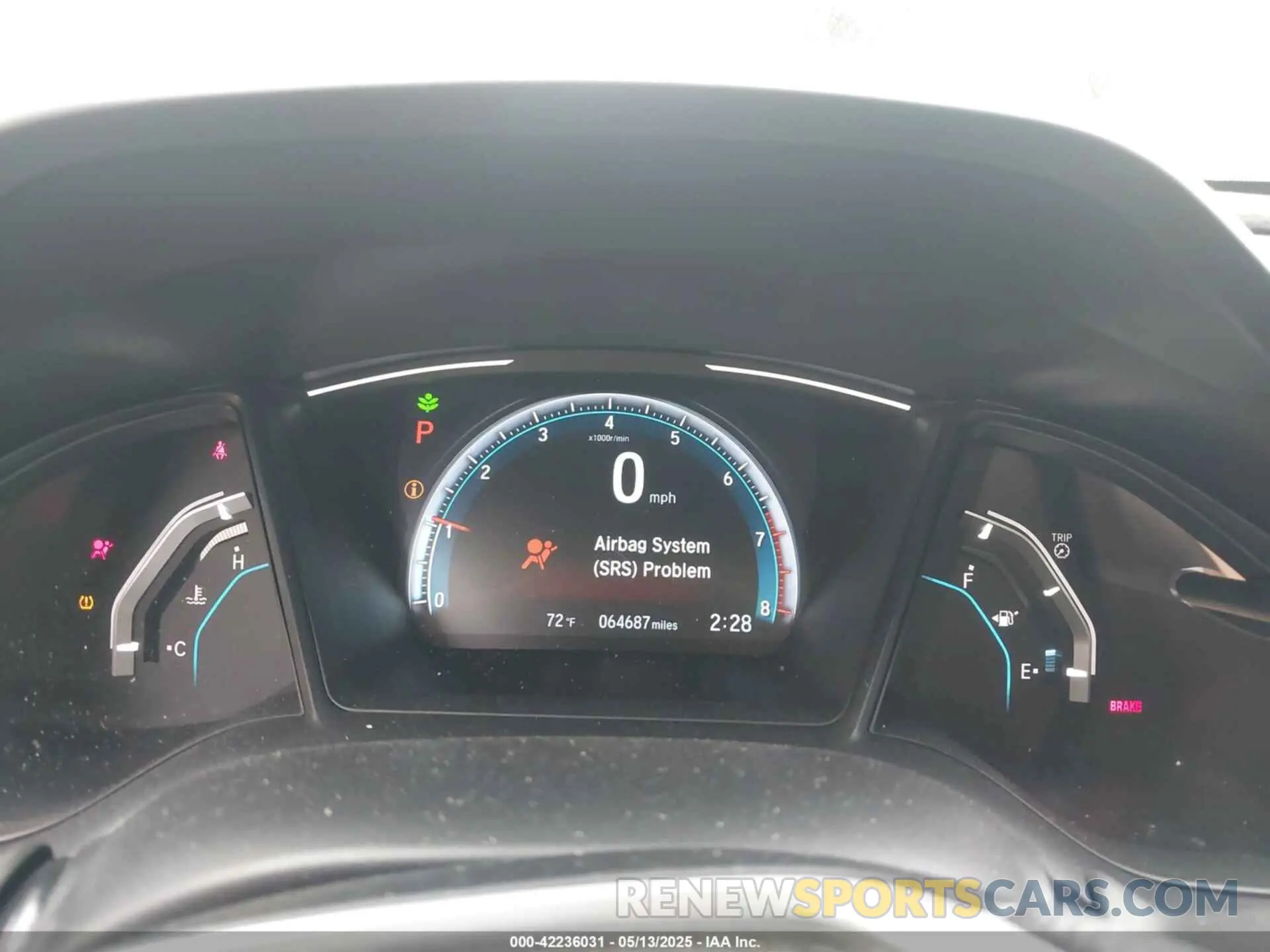 7 fotografías del automóvil dañado 19XFC2F68KE029927 HONDA CIVIC 2019
