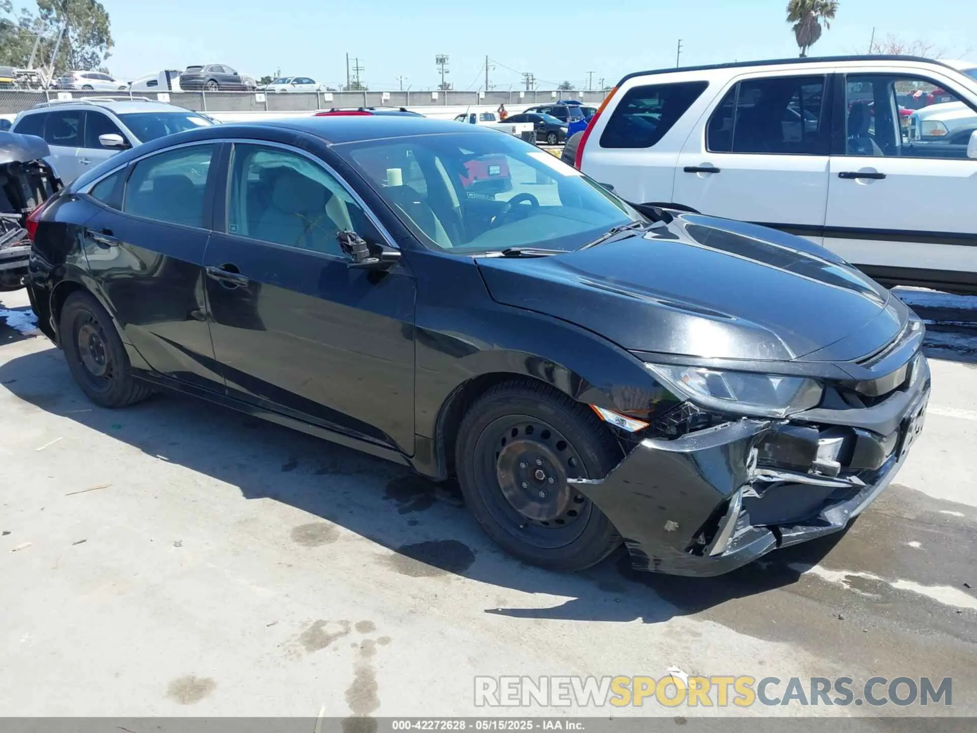6 fotografías del automóvil dañado 19XFC2F68KE213829 HONDA CIVIC 2019