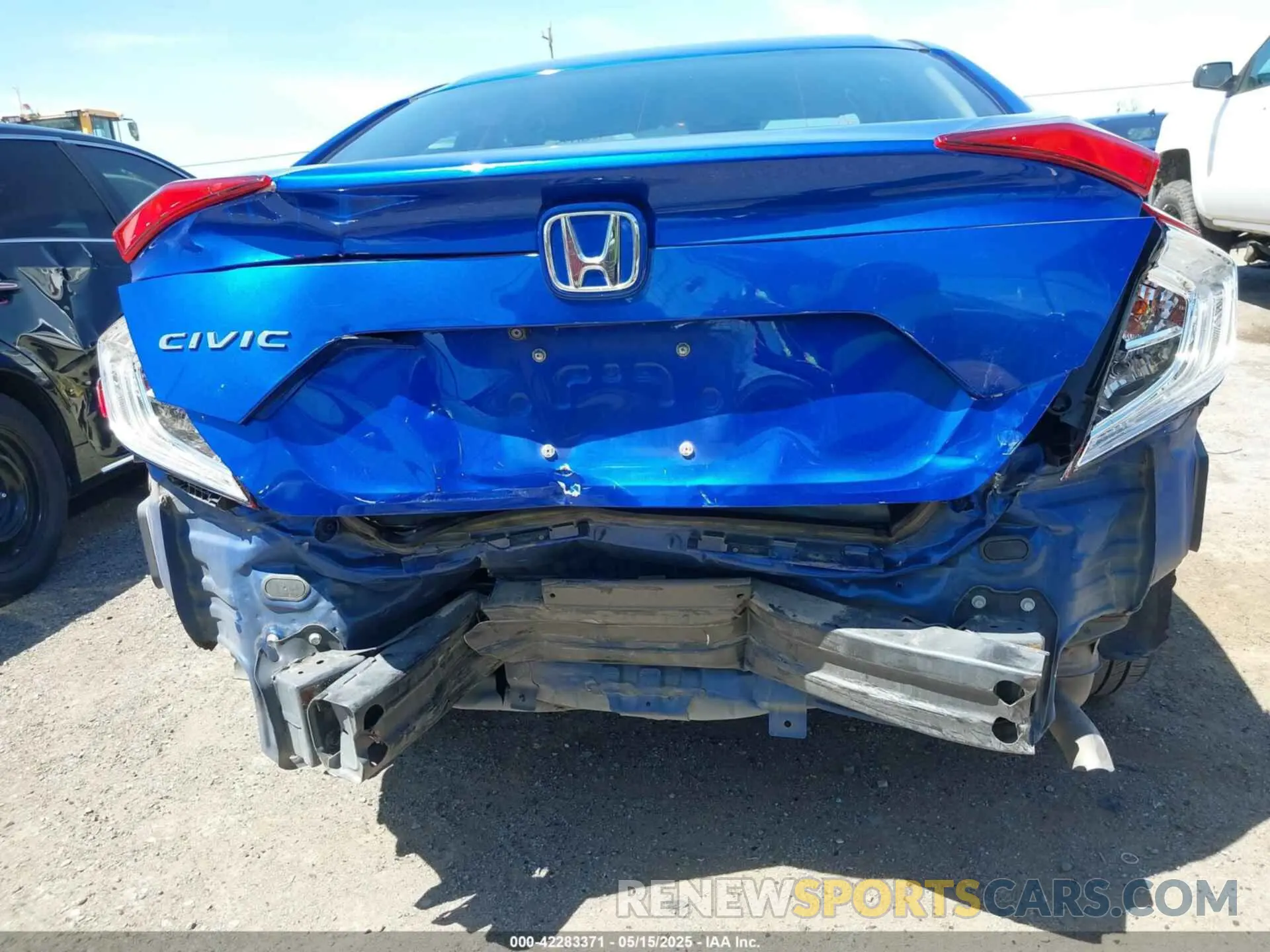 6 fotografías del automóvil dañado 19XFC2F68KE214611 HONDA CIVIC 2019