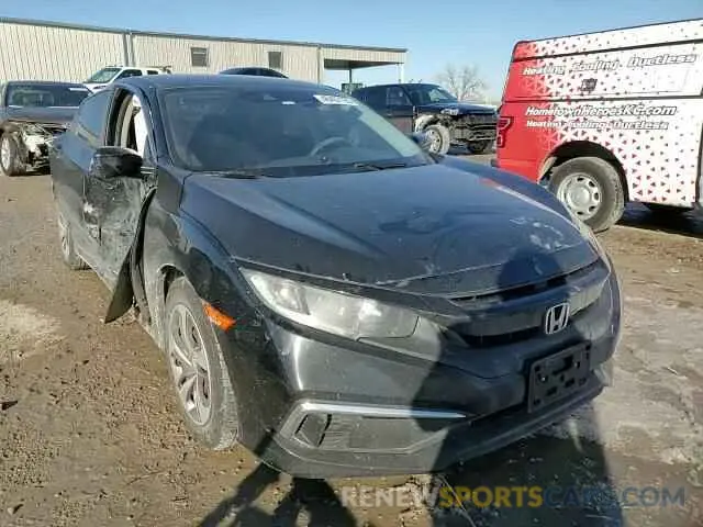 10 fotografías del automóvil dañado 19XFC2F69KE012618 HONDA CIVIC 2019