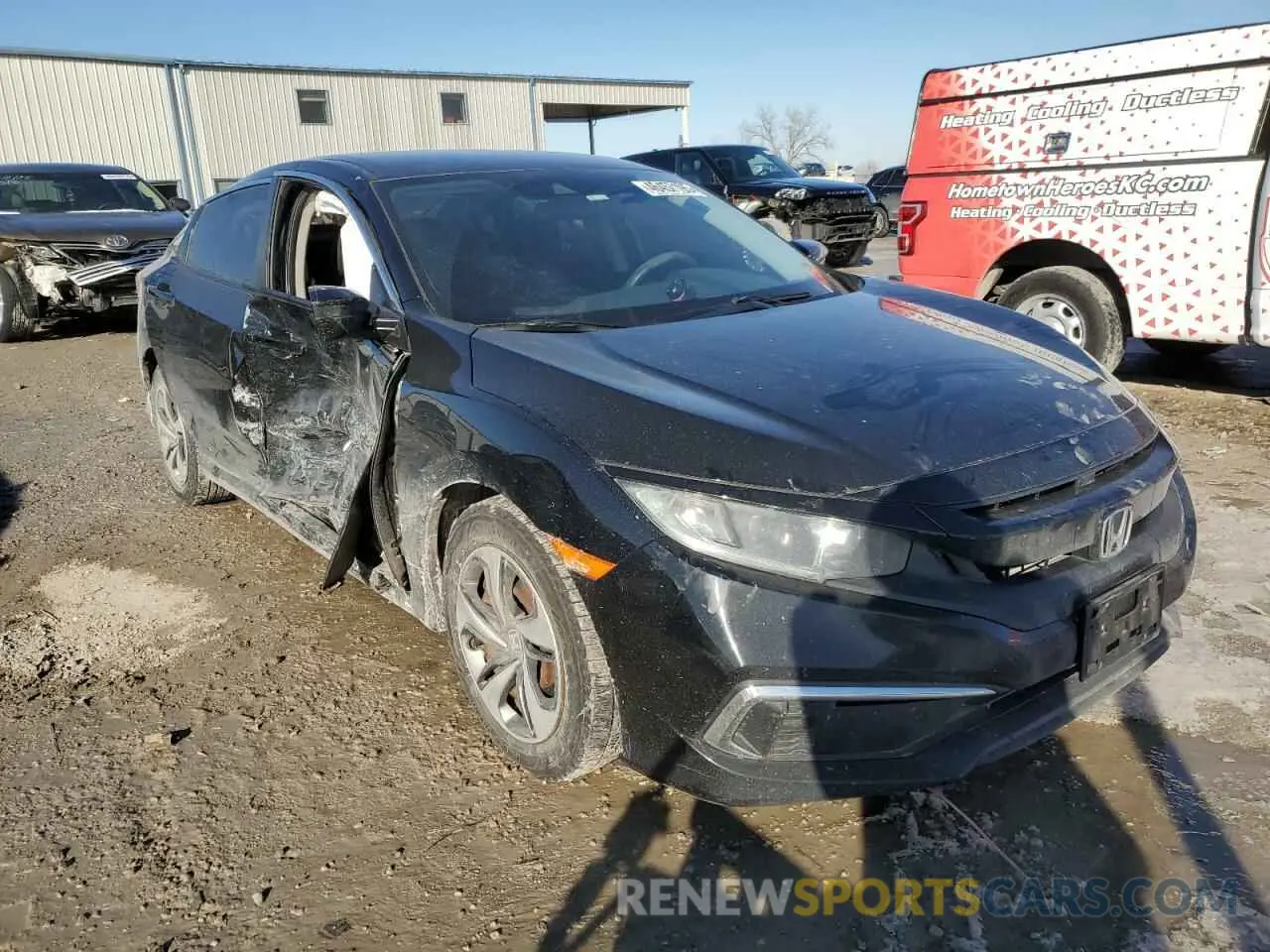 4 fotografías del automóvil dañado 19XFC2F69KE012618 HONDA CIVIC 2019