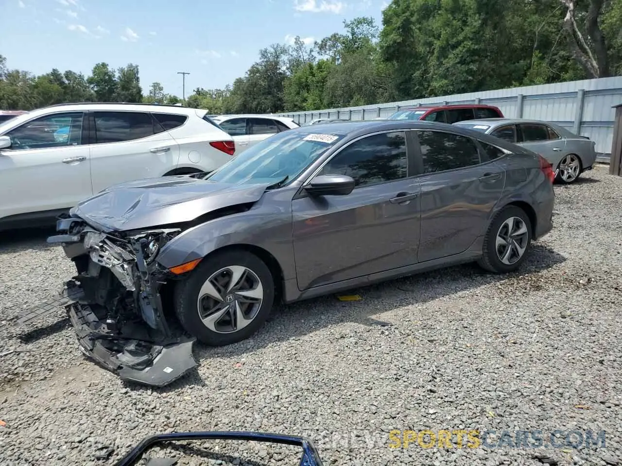 1 fotografías del automóvil dañado 19XFC2F69KE019262 HONDA CIVIC 2019
