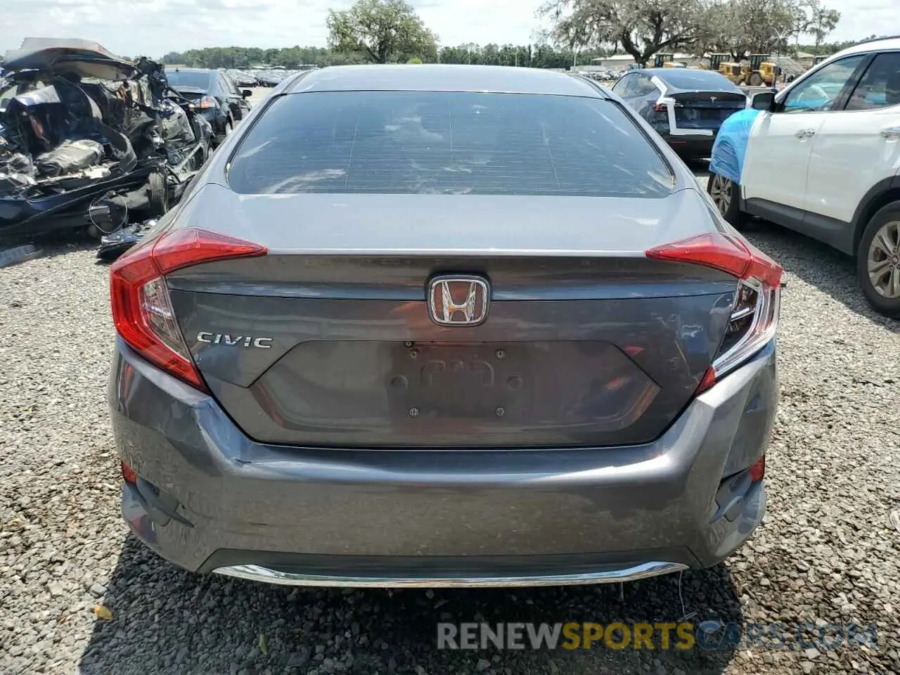 6 fotografías del automóvil dañado 19XFC2F69KE019262 HONDA CIVIC 2019
